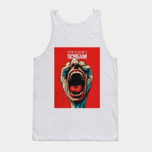 Screaming Hand: Sometimes We All Want to Scream Tank Top